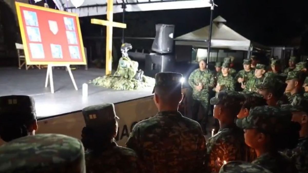 Velatón en Bucaramanga soldados muertos en Aguachica, Cesar