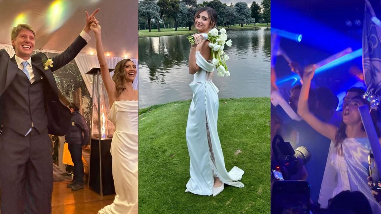 La celebración, incluyó un momento especial cuando parte de la banda instrumental de Los Comandos Azules, barra brava de Millonarios, ingresó al lugar interpretando cánticos y ondeando banderas del club. 