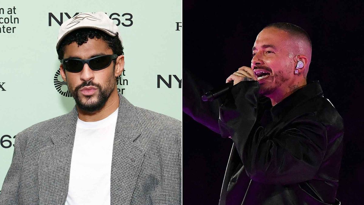 J Balvin y Bad Bunny se abrazan en el escenario del Estadio GNP Seguros tras años de diferencias musicales.