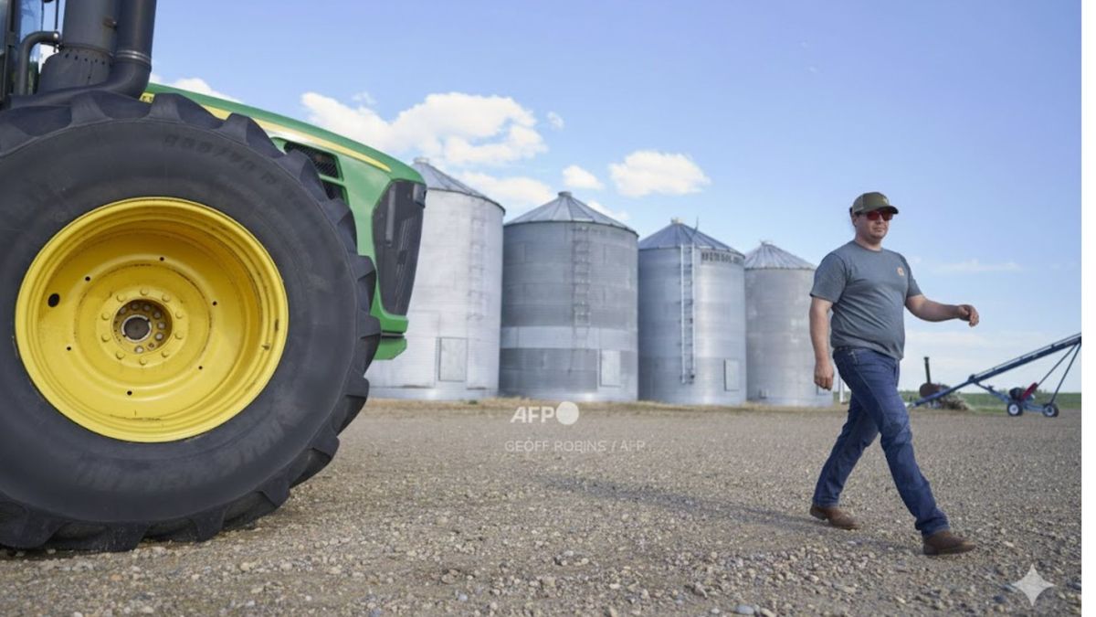 Una granja en Aldrie (Alberta), en Canadá