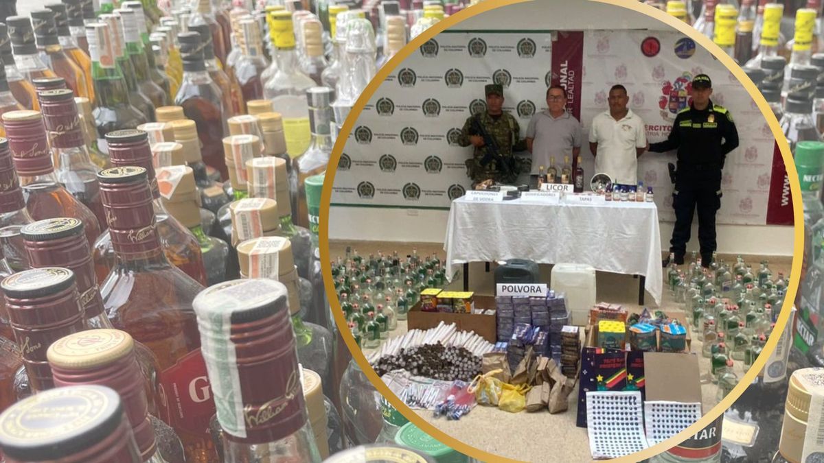Incautan licor adulterado y pólvora en el Atlántico