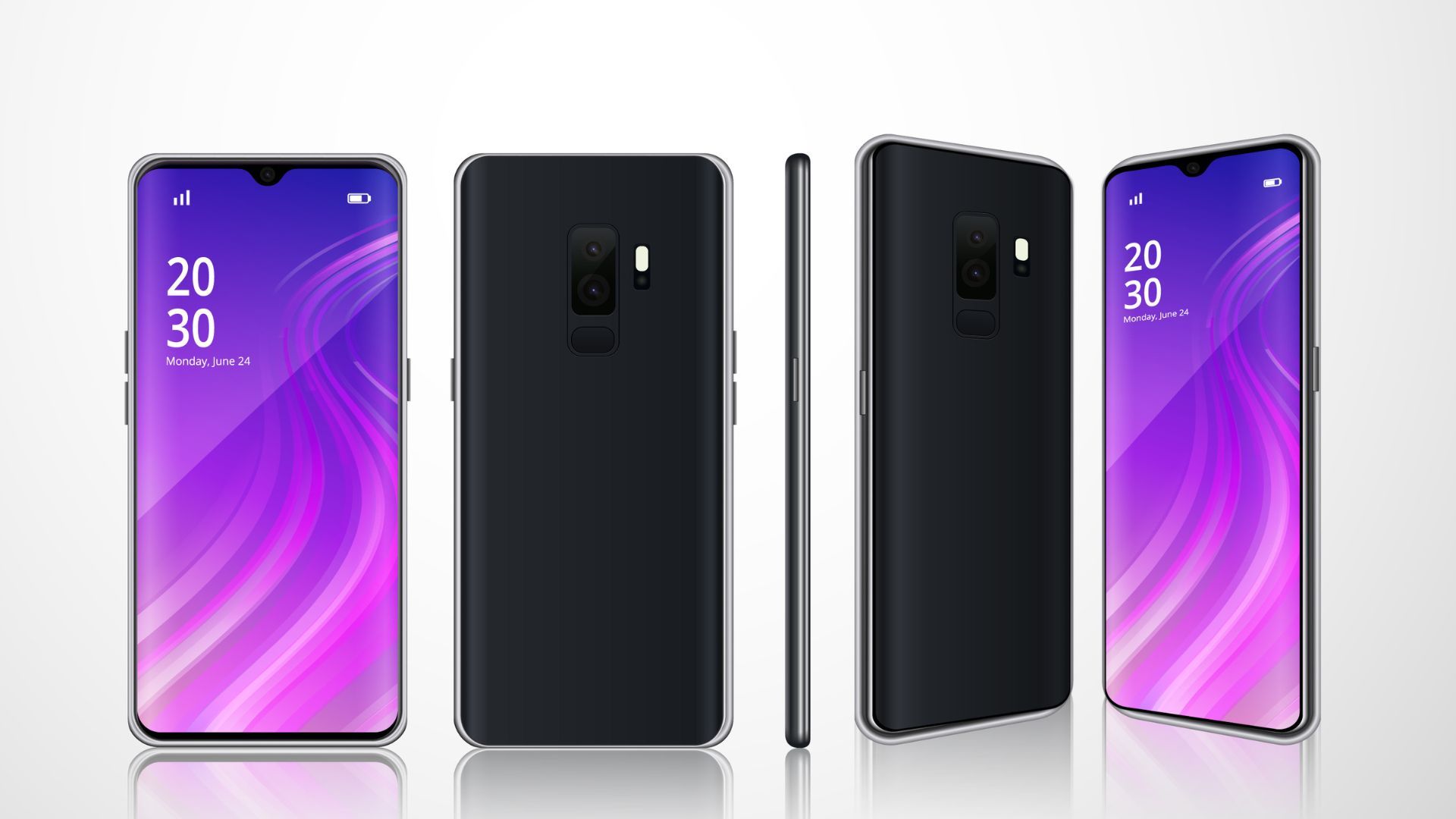 Evidencia del fraude: Los 512 celulares incautados imitaban el diseño de las series Fold y Flip para engañar a los compradores.