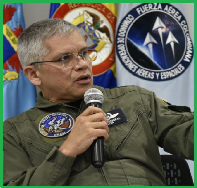 General Carlos Fernando Silva Rueda, comandante de la Fuerza Aeroespacial.