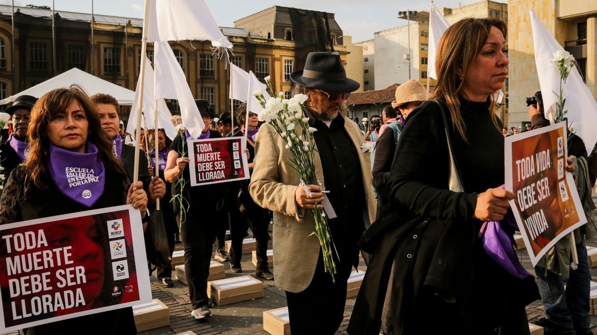 Homenaje a líderes sociales y excombatientes asesinados tras la firma del Acuerdo de Paz