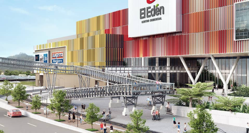 Puente que conecta el Centro Comercial El Edén