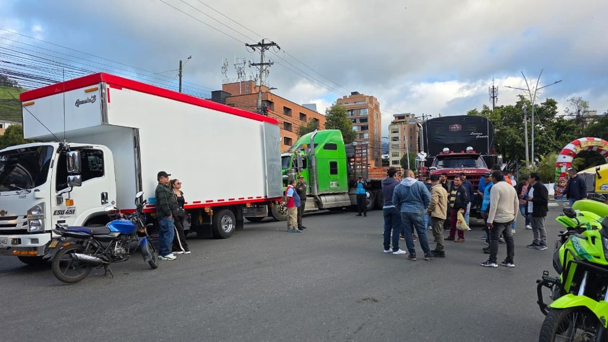 Bloqueo camioneros Nariño.