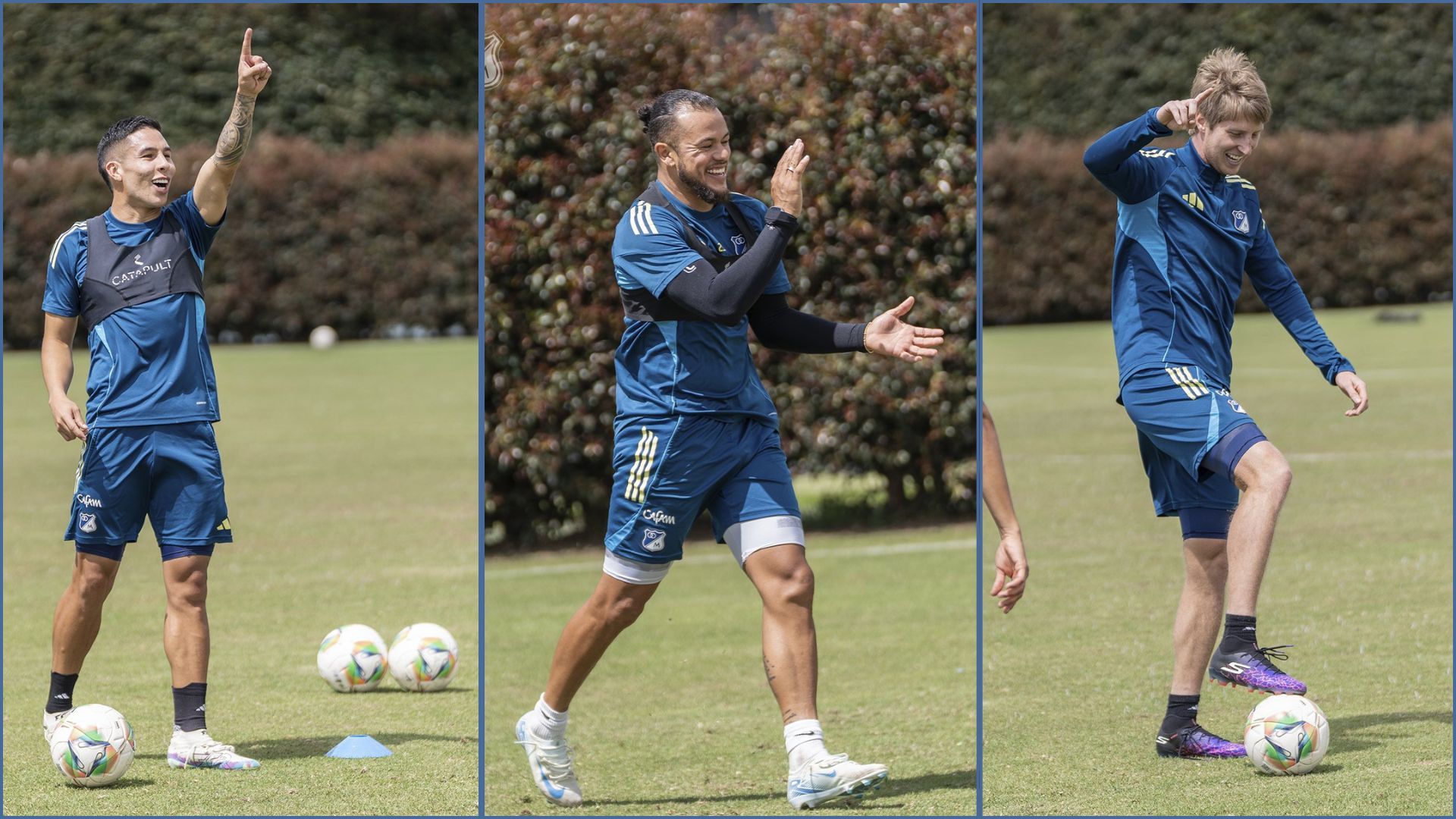 Jugadores de Millonarios FC preparándose para sus compromisos deportivos