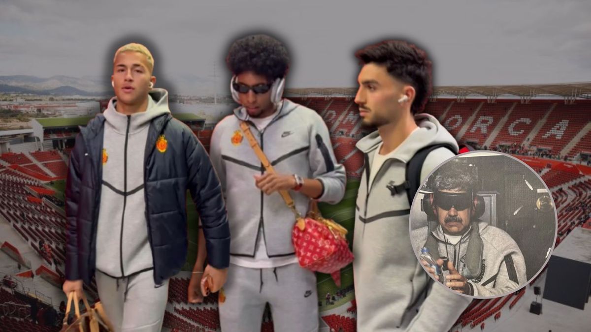 jugadores del mallorca llegan al estadio con sudadera similar a la usada por nicolas maduro