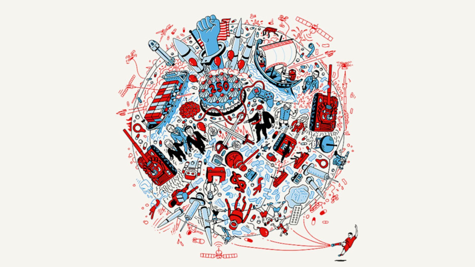 Ilustración “The World Ahead 2026” de The Economist, difundida en medio de la detención de Nicolás Maduro y el debate sobre el escenario global de 2026.