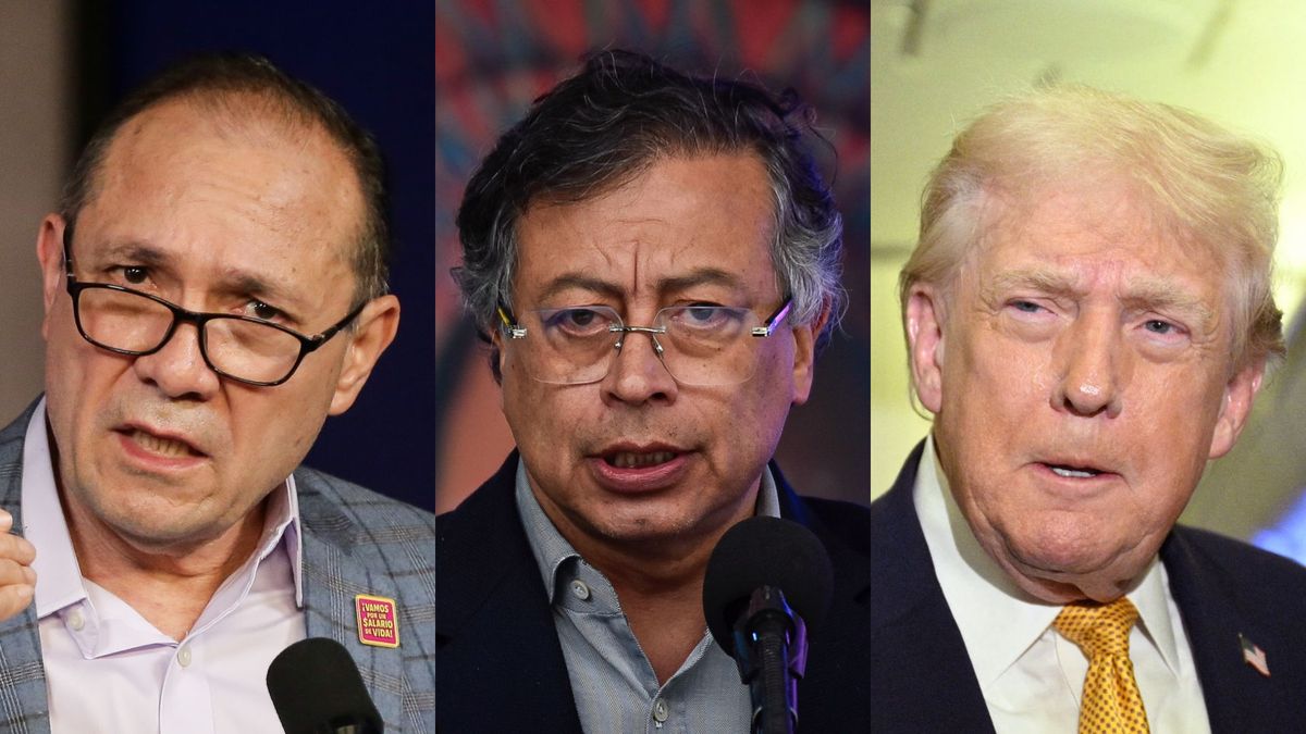 Sanguino, Petro y Trump.