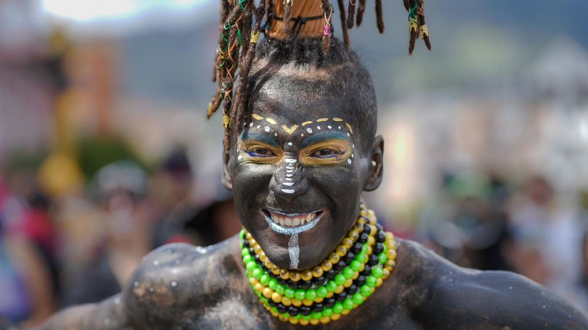 'Día de Negritos' en el Carnaval de Negros y Blancos de Pasto.