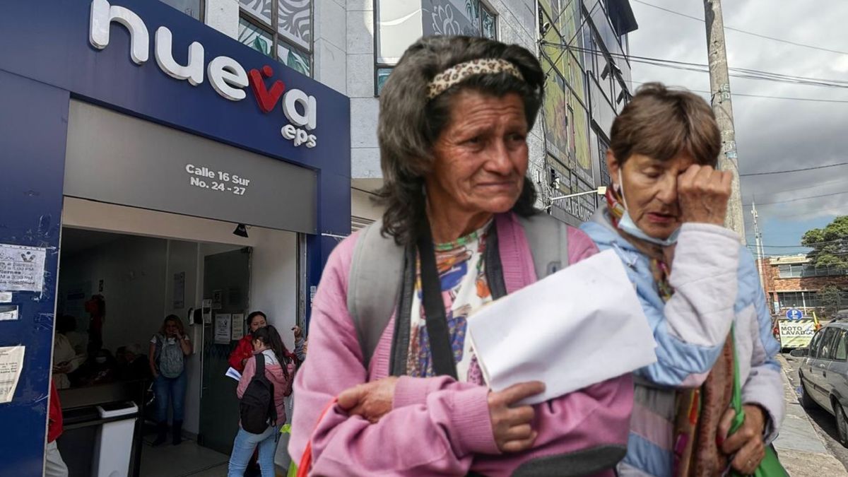 Crisis de medicamentos; pacientes en la Nueva EPS, en Bogotá.