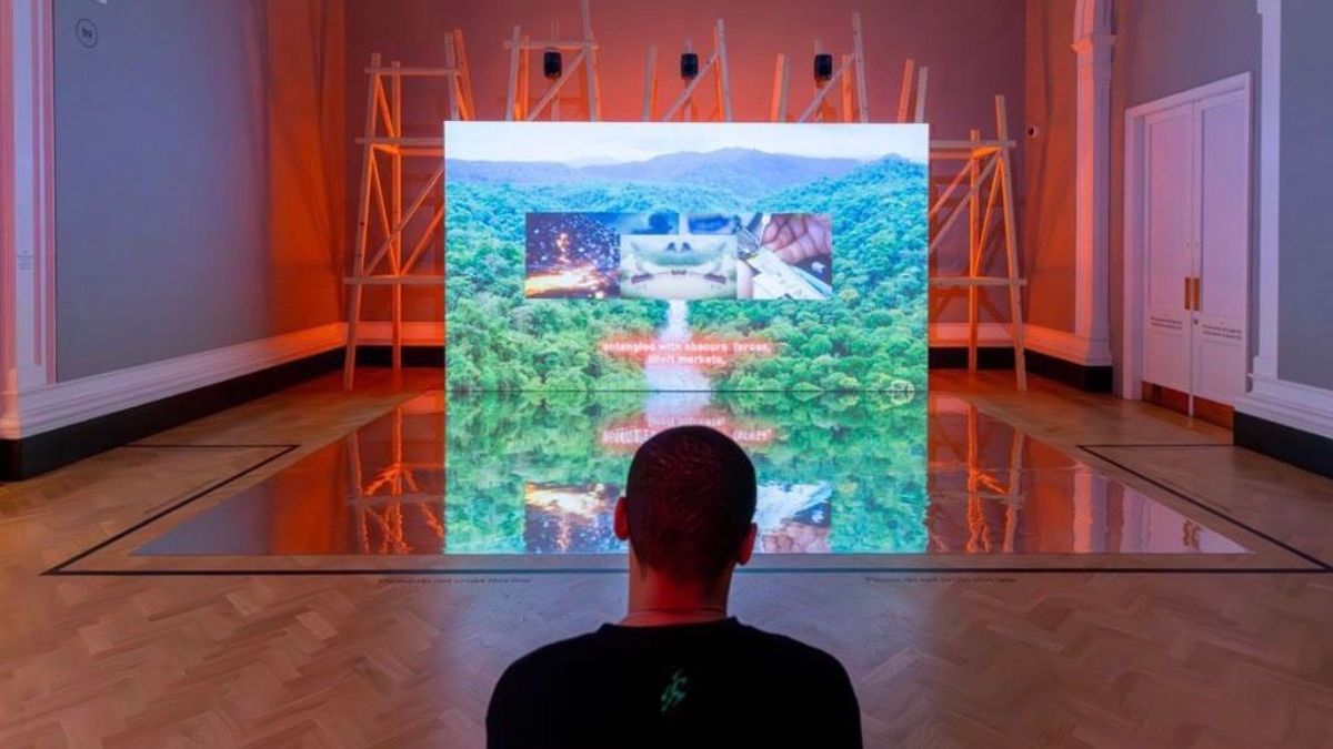 Instalación del río Atrato en Londres.