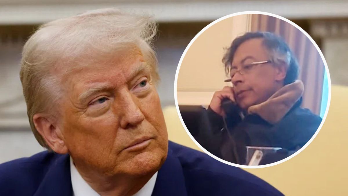 Donald Trump y Gustavo Petro