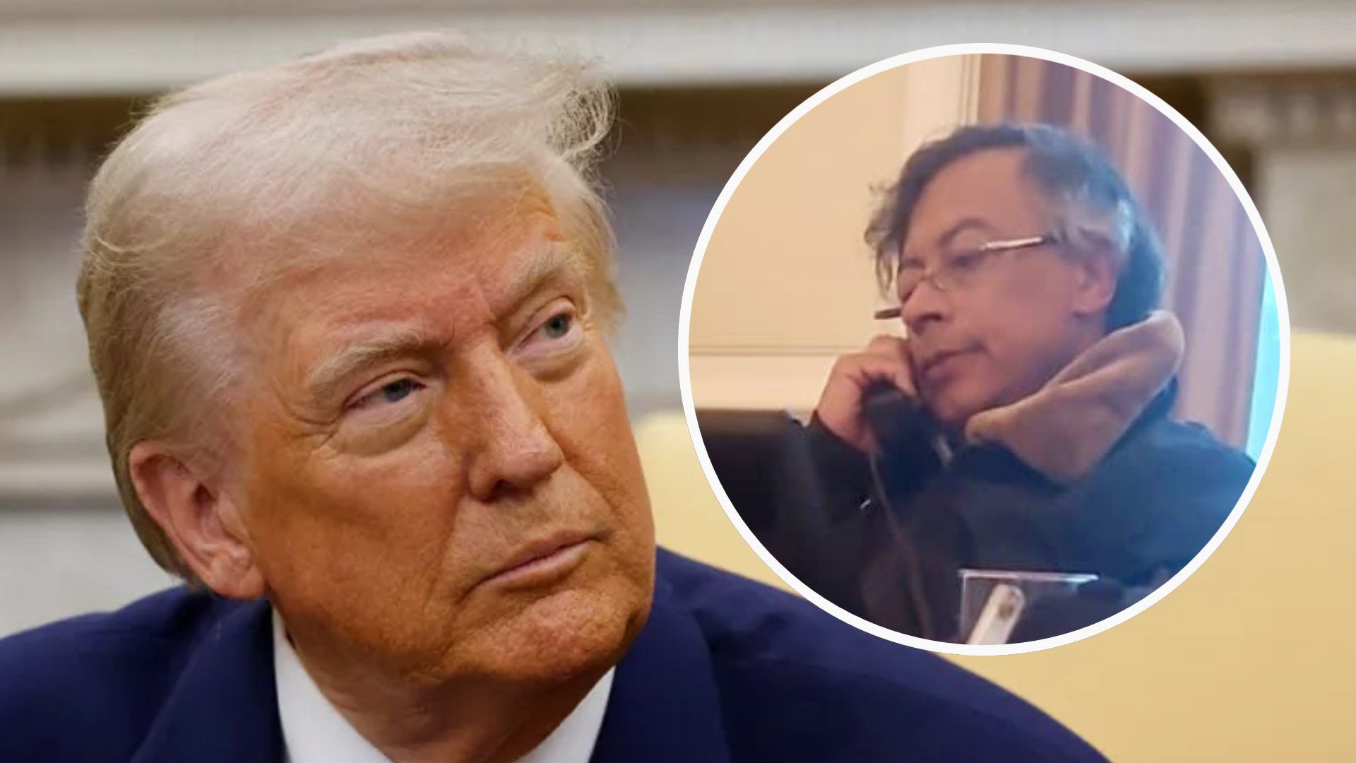 Donald Trump y Gustavo Petro