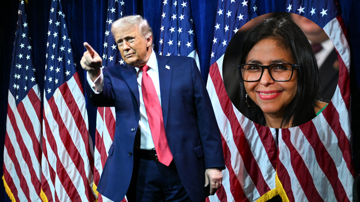 Donald Trump y Delcy Rodríguez