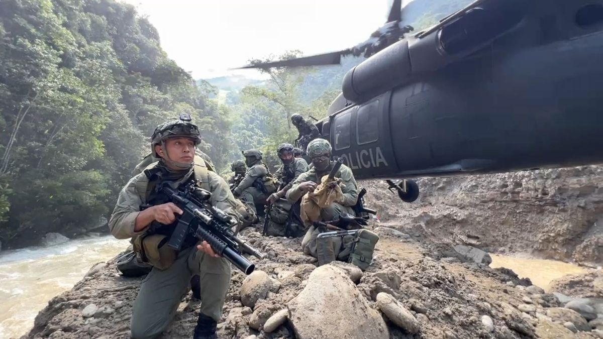 Operativos contra la minería ilegal en Antioquia.