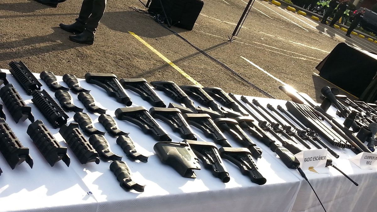 Armas perdidas en Barraquilla.