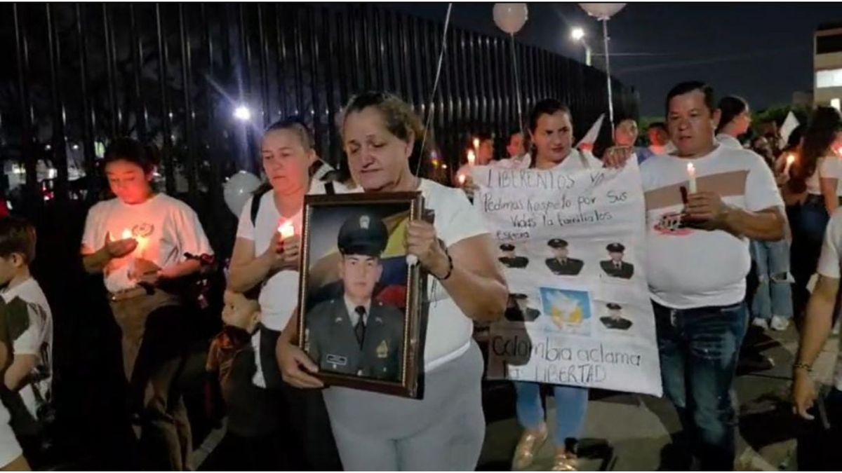 Familiares de policías secuestrados en Tibú.