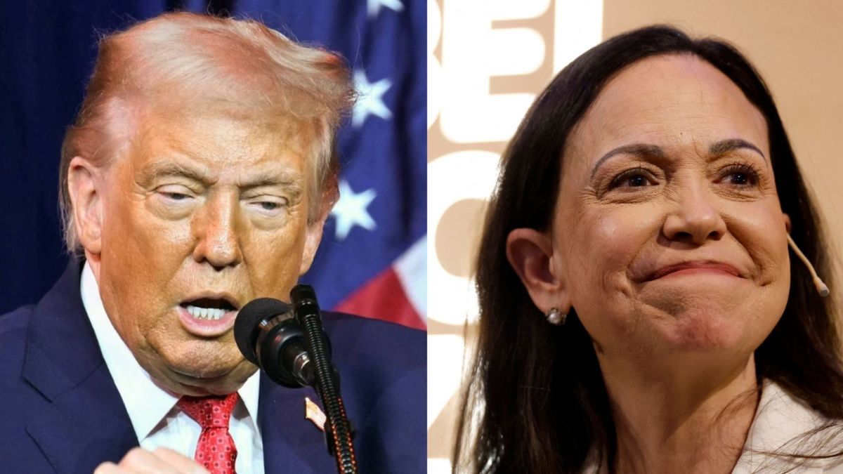 Donald Trump y María Corina Machado