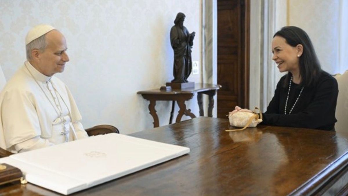 Papa León XIV y María Corina Machado