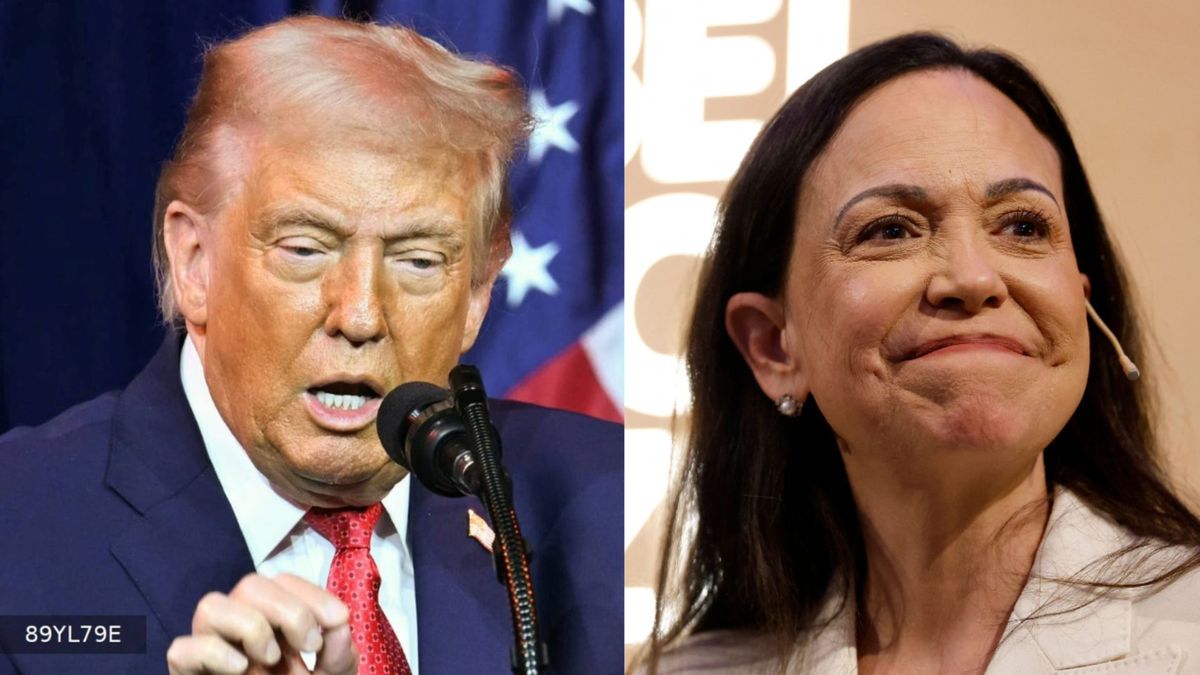 Donald Trump y María Corina Machado