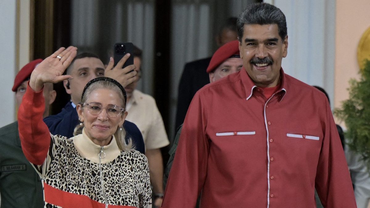 Nicolás Maduro y Cilia Flores