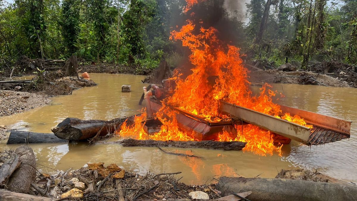 Minería ilegal en el Chocó.