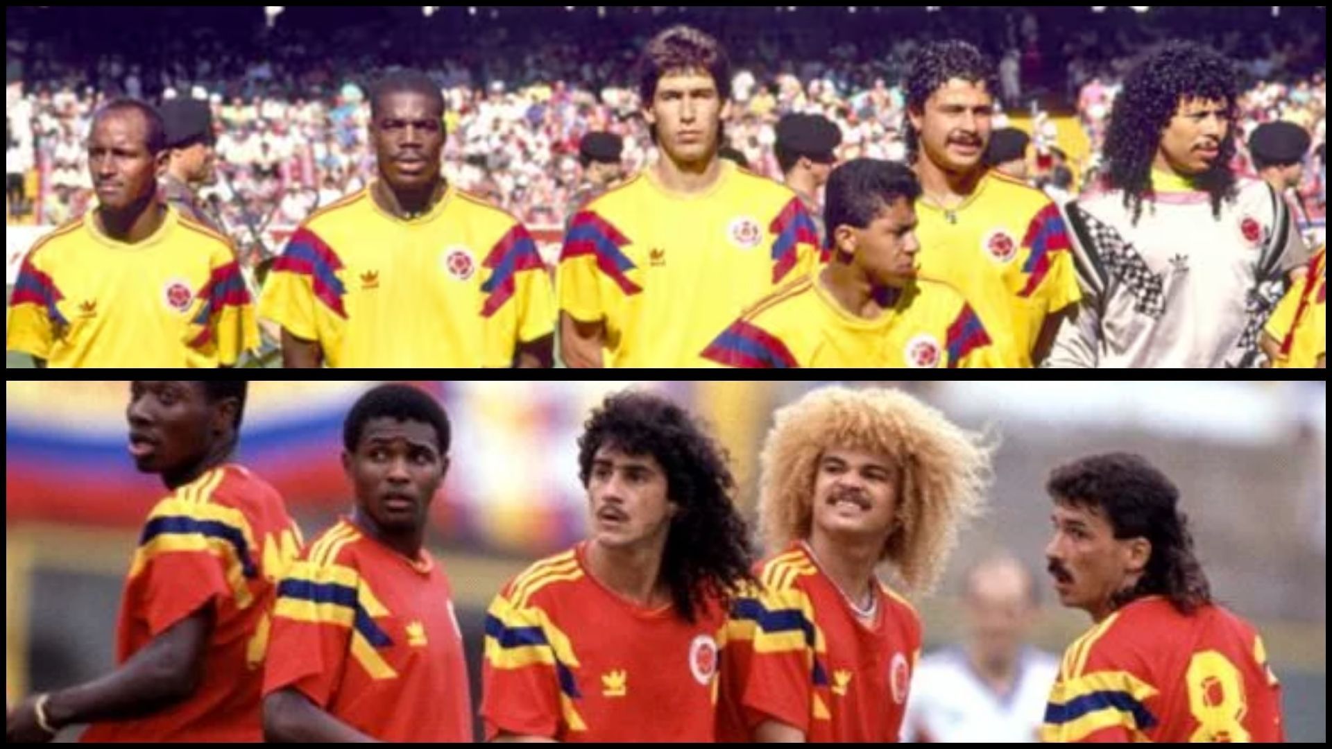 Alineación oficial Selección Colombiana de Fútbol - Italia 1990