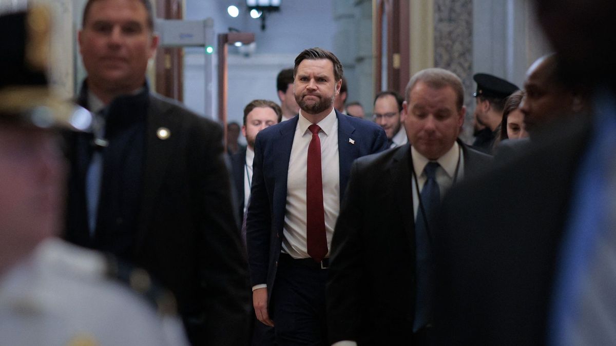 Vicepresidente de EE.UU., JD Vance, en el Senado