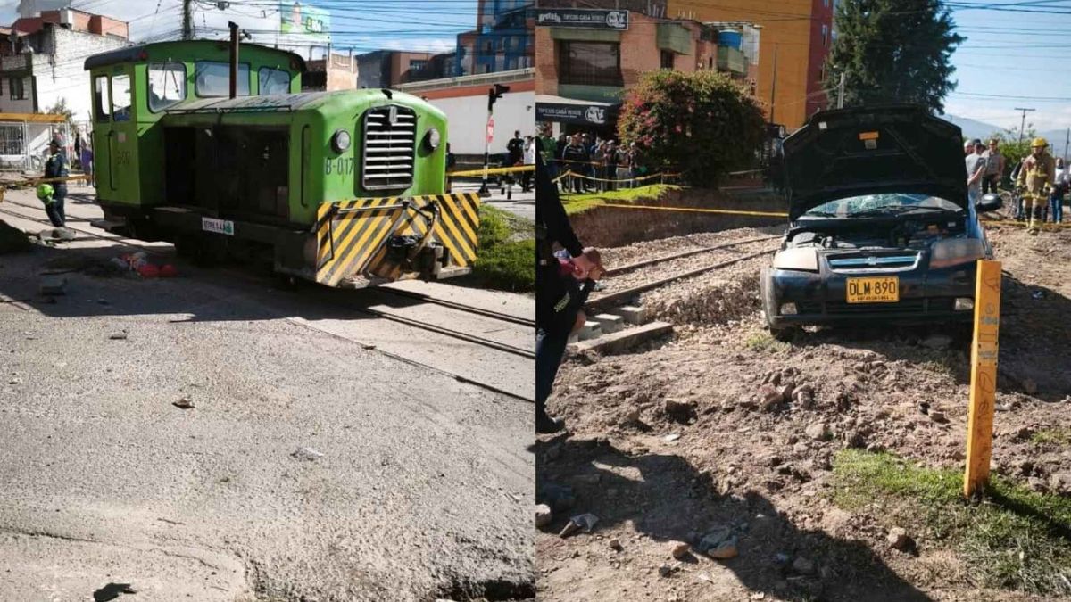 Accidente de tren en Boyacá deja tres heridos y una mujer embarazada muerta
