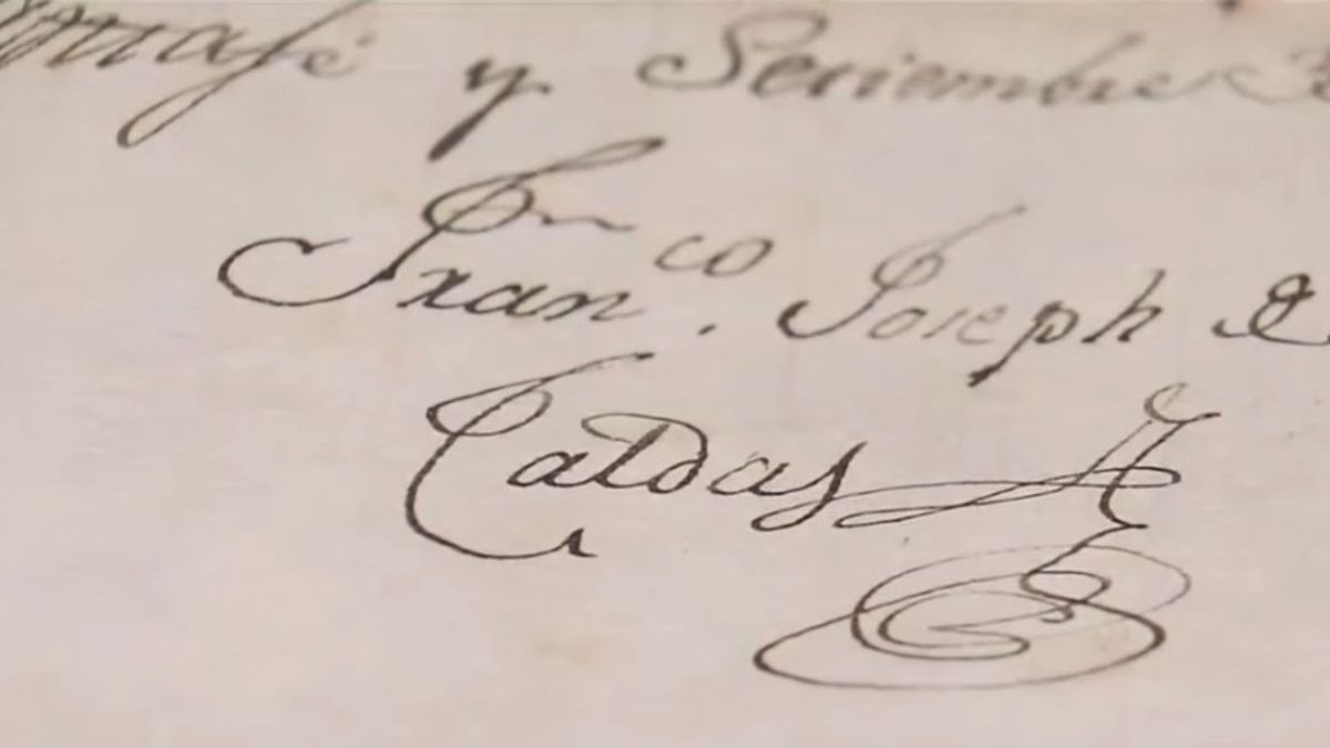 Memorial de Caldas, manuscrito.