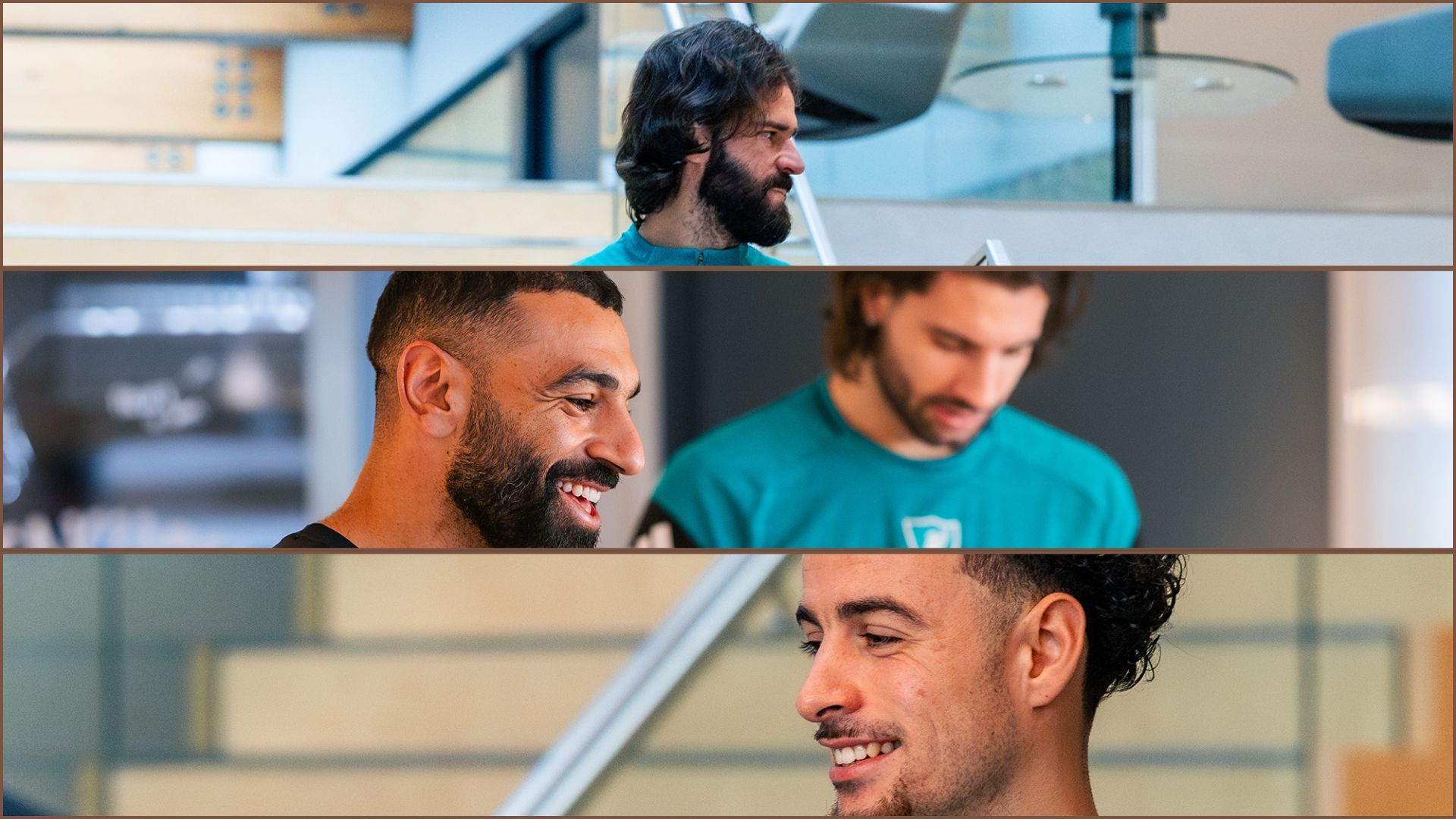 Jugadores del Liverpool en la concentración AXA Training Centre