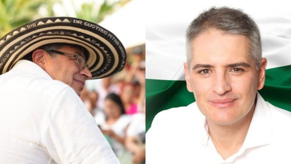 Presidente Gustavo Petro y gobernador de Antioquia Andrés Julián Rendón.