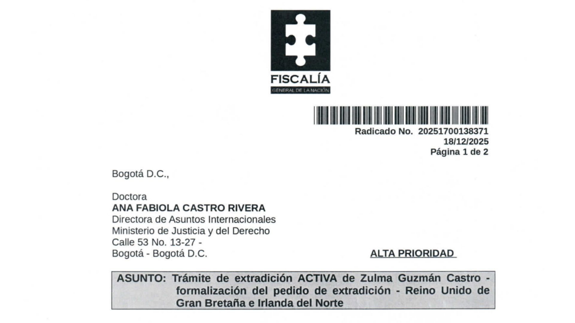 La Fiscalía calificó como de 