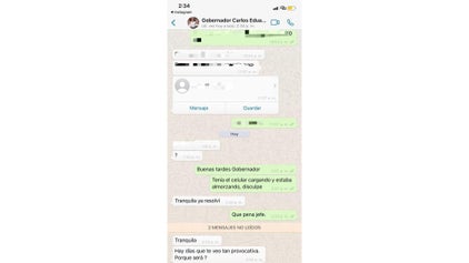 Chats de víctimas contra Caicedo y Fuerza Ciudadana
