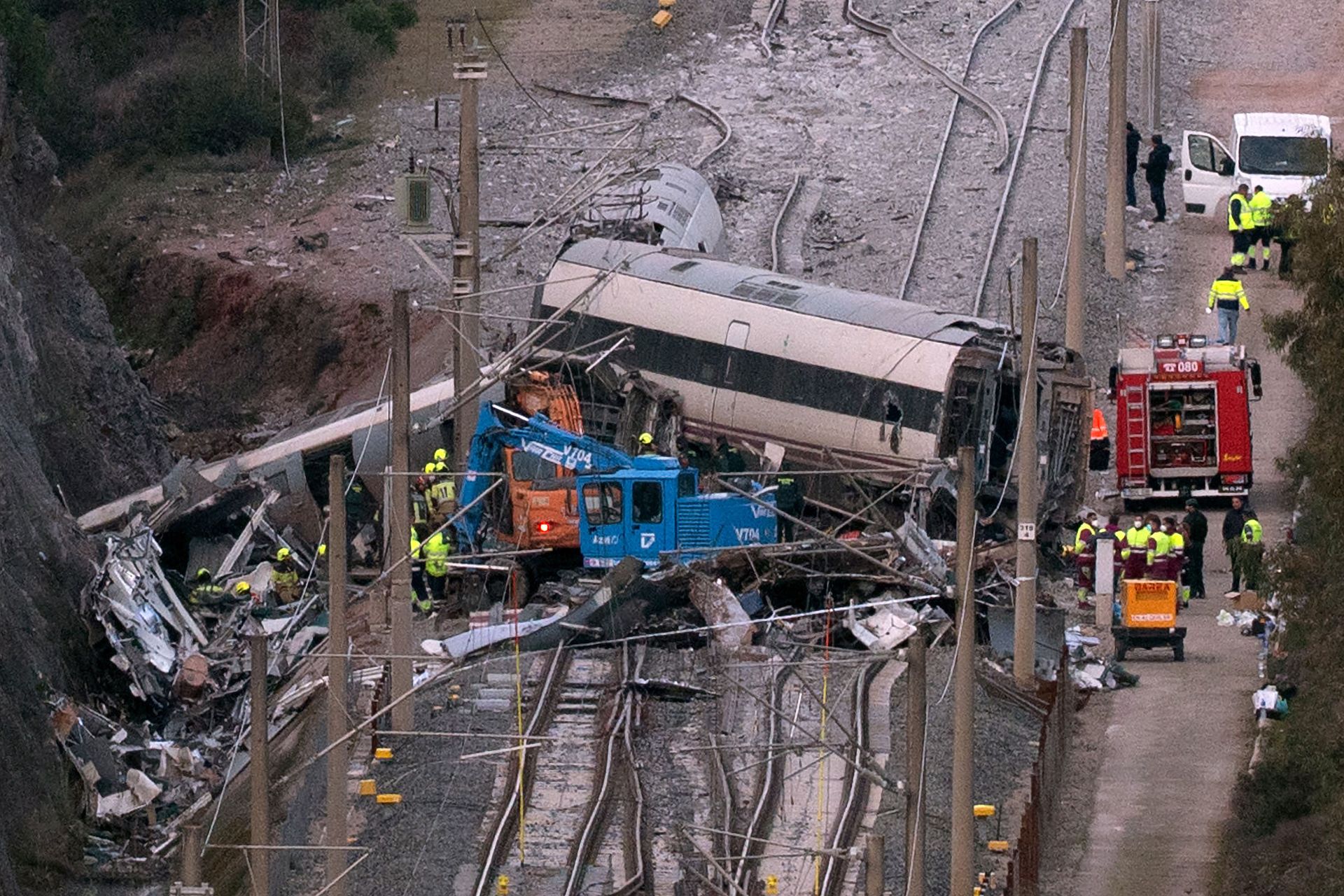 Accidente de trenes en España 