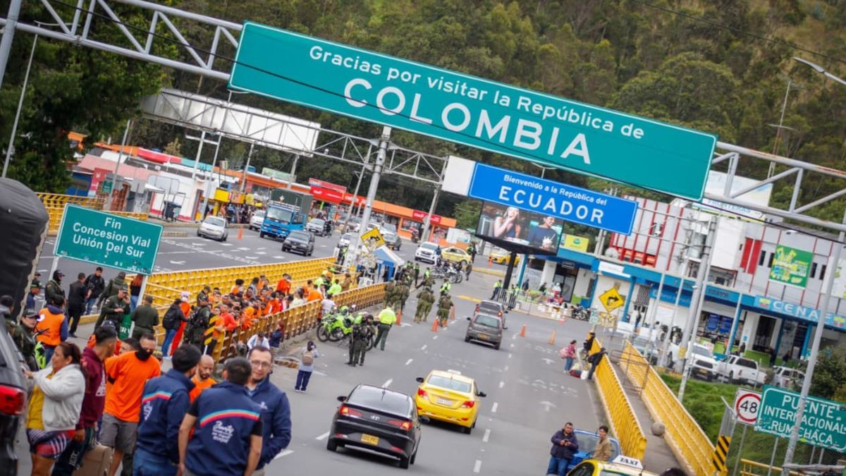Puente de Rumichaca, en la frontera común entre Colombia y Ecuador.