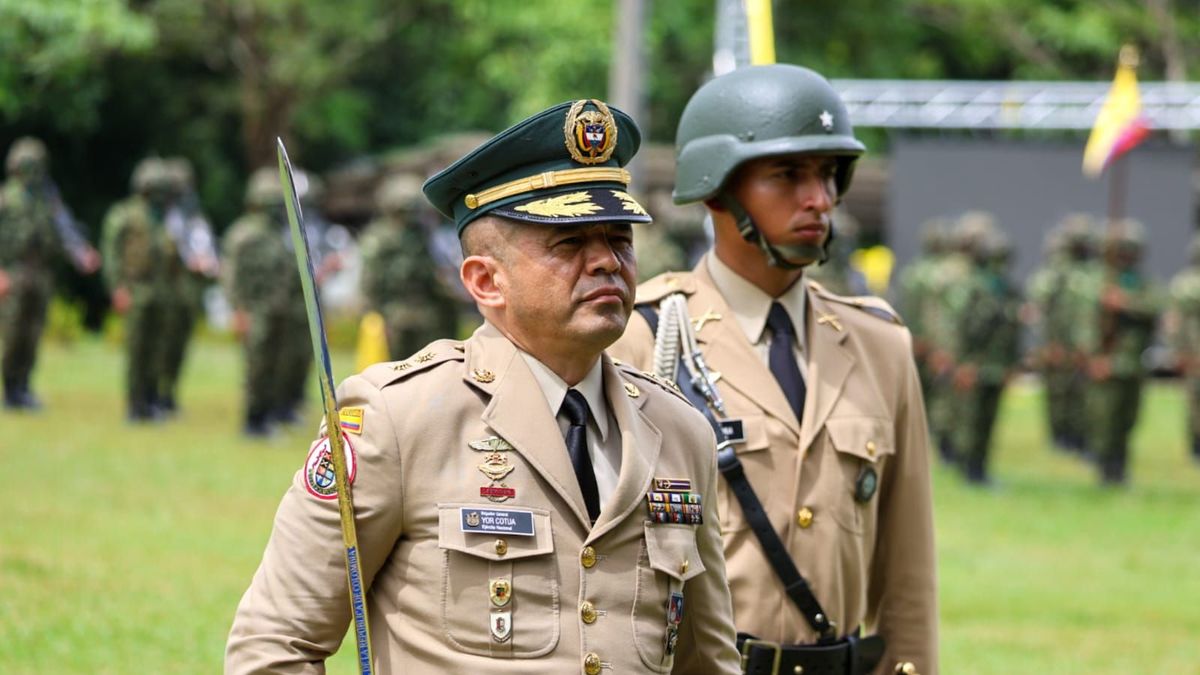 El brigadier general Yor William Cotua Muñoz, comandante de la Fuerza de Tarea Omega.