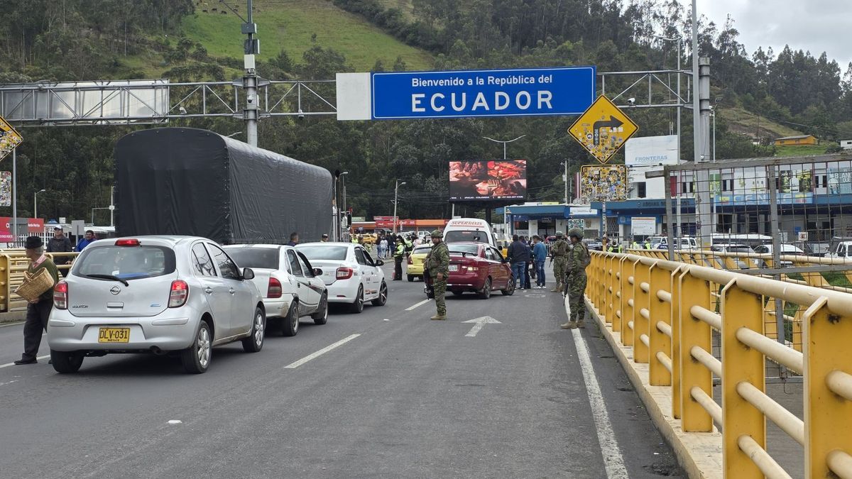 Puente de Rumichaca, en la frontera común entre Colombia y Ecuador.