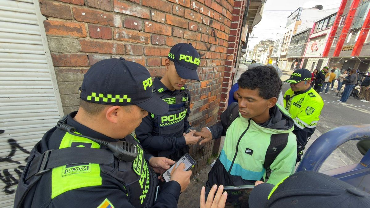 Operativos barrio Santa Fe en Bogotá.