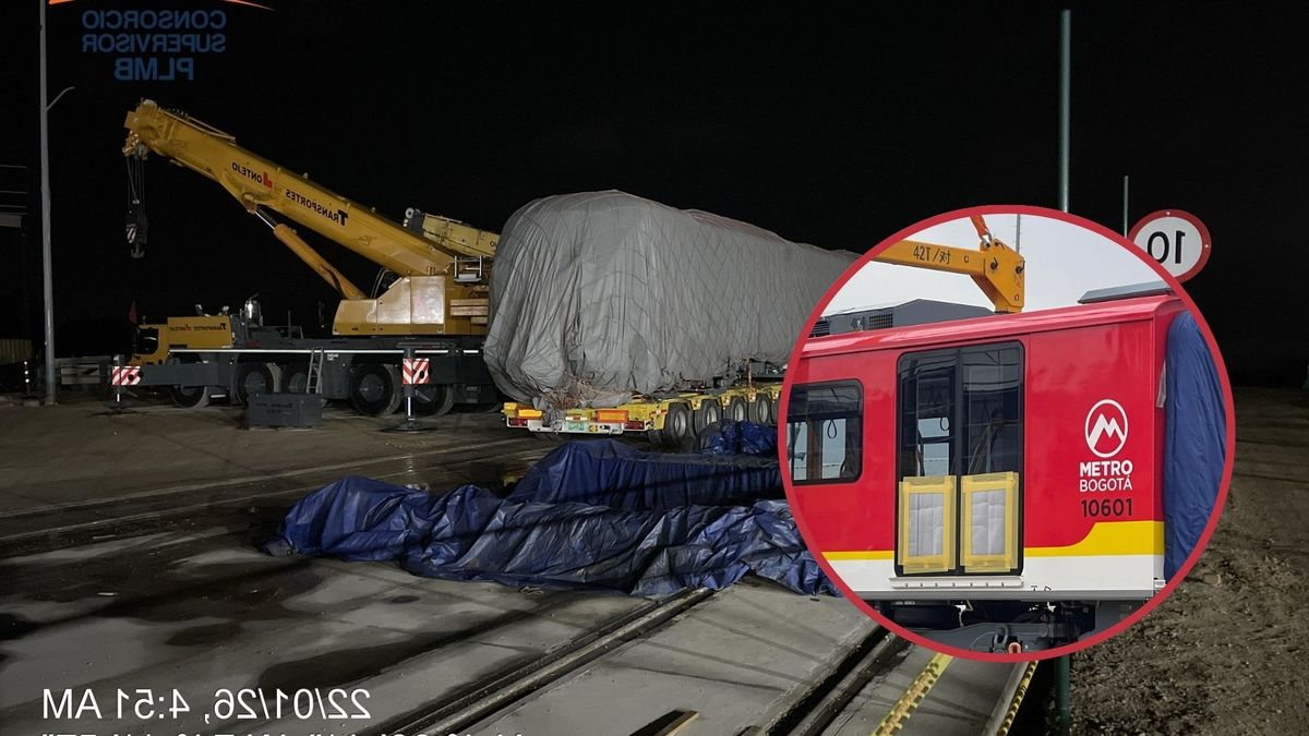 metro de bogota hoy llego el quinto tren y asi progresa la construccion del viaducto