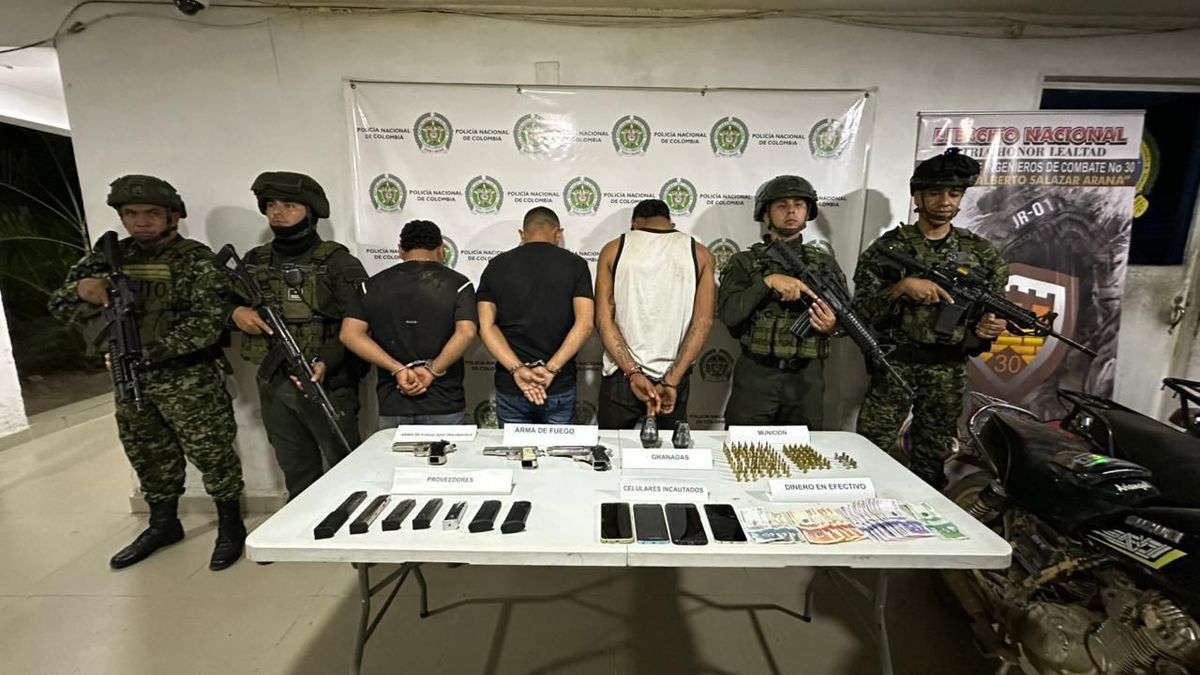 Disidentes capturados en el Catatumbo.