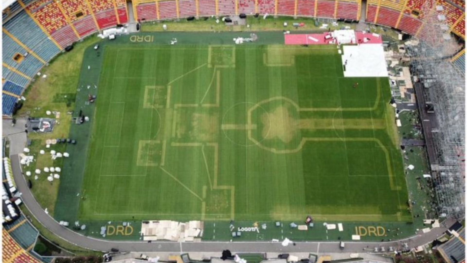 Estado del Estadio Nemesio Camacho El Campín luego de conciertos de Karol G