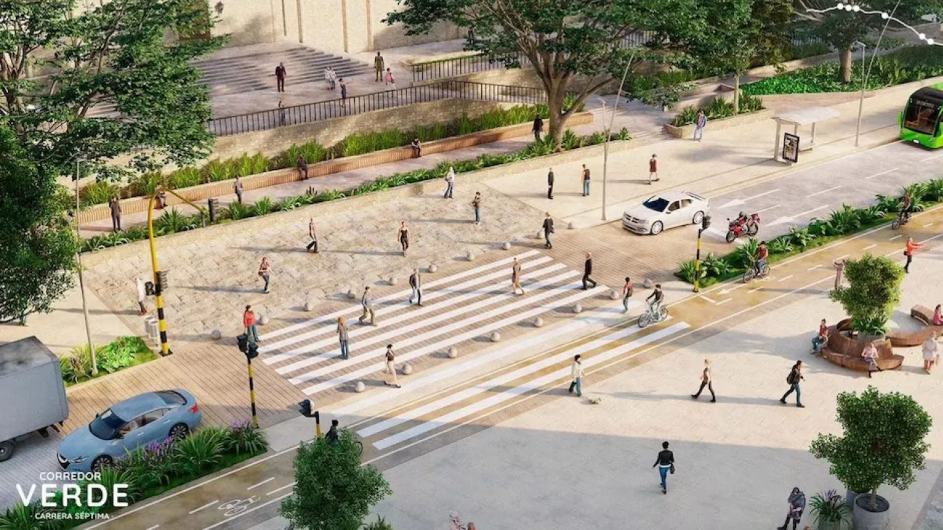 Render corredor de la Séptima