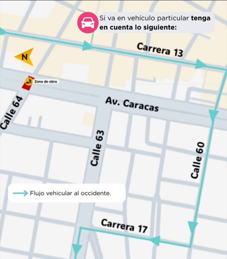 Cierres y desvios nocturnos por obras del Metro de Bogotá