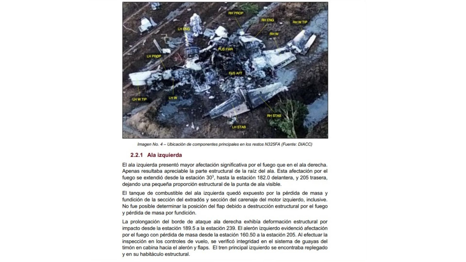 El informe revela que la avioneta realizó el rodaje hacia la pista 05 del aeropuerto Juan José Rondón de Paipa, Boyacá, y que aproximadamente a las 4:09 p. m. inició el vuelo. 