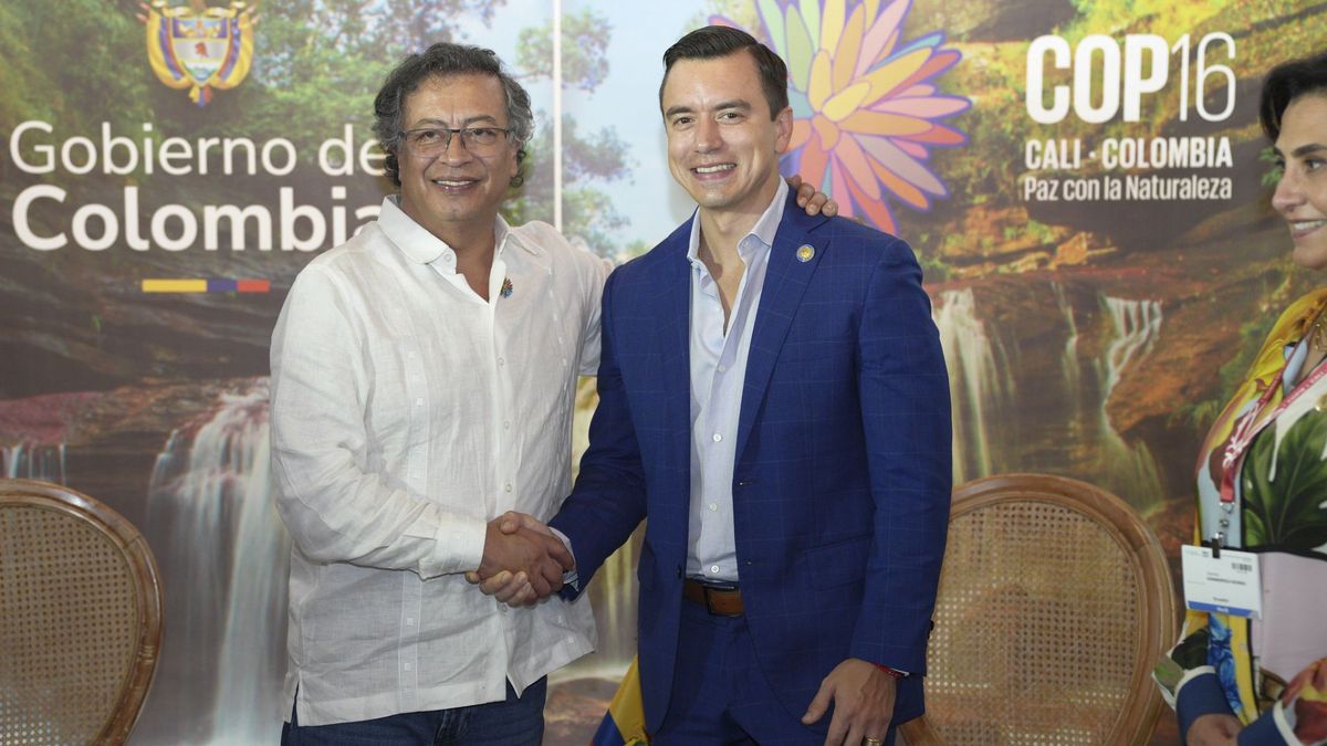 Gustavo Petro y Daniel Noboa.