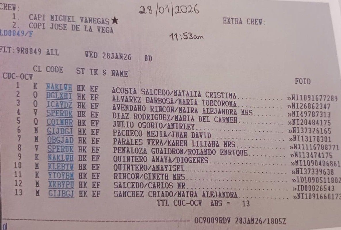 Estas son las identidades de las 15 personas que murieron en la aeronave accidentada en Catatumbo