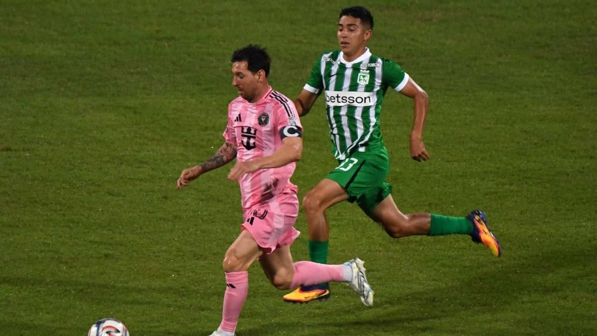 Lionel Messi fue titular en el amistoso entre Atlético Nacional e Inter Miami disputado en el estadio Atanasio Girardot.